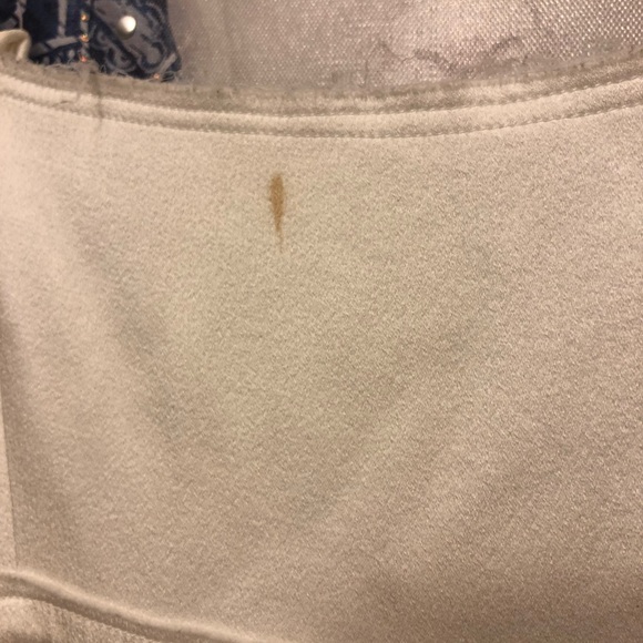 Zara Dress - White Silk with Black Lace Trim - Picture 3 of 4